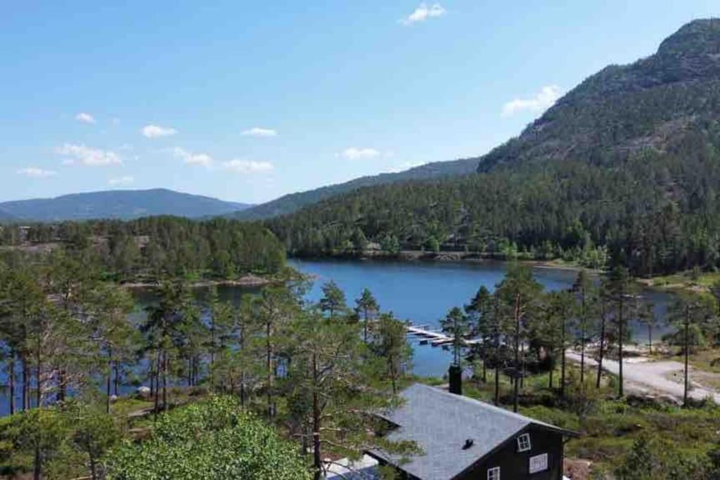 Cosy Cabin Between Lake And Mountain Treungen Eksteriør bilde